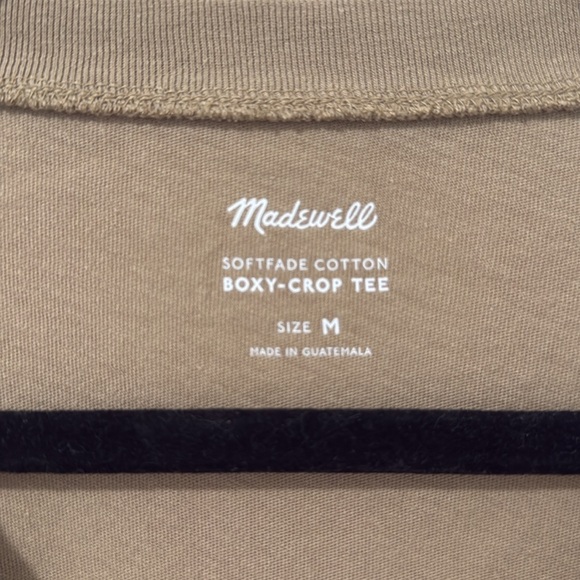 Madewell Softfade Cotton Boxy-Crop Tee - Picture 6 of 9